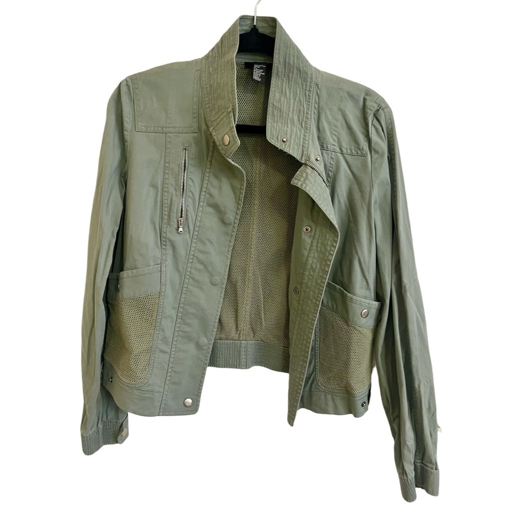 Vintage DKNY Military Mesh Utility Jacket Size 8